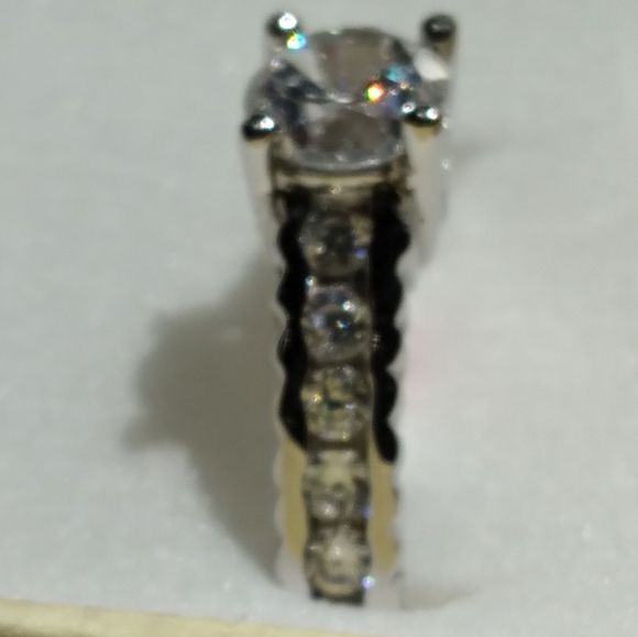 ⚘Sz 6 ONLY 925 S/S Square Triple A CZ Engagement Style Ring 😲 - Picture 2 of 16